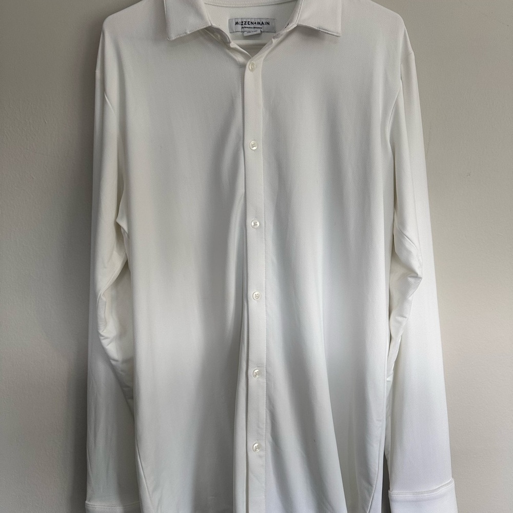Mizzen+Main Classic White Dress Shirt
